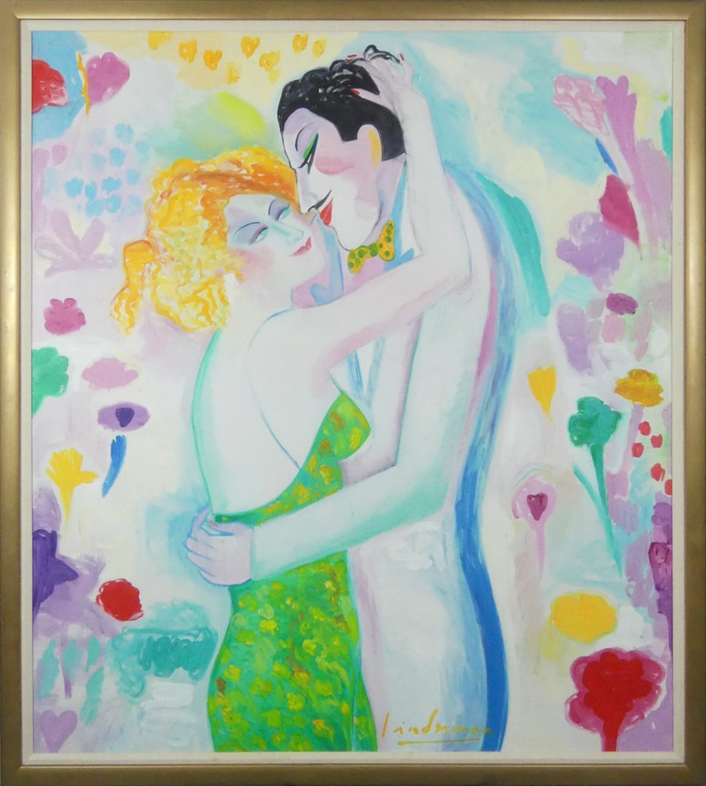 EARL LINDERMAN 'MON CHER AMI AMOUR' OIL ON CANVAS (1 of 7)