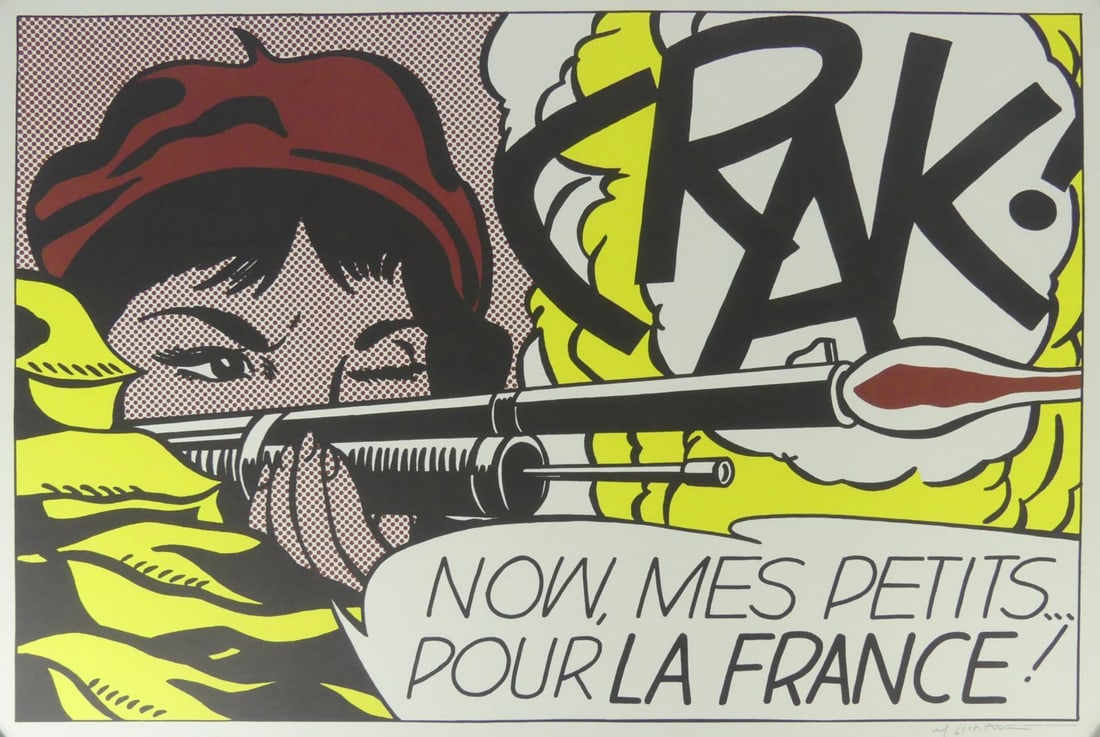 ROY LICHTENSTEIN 'CRAK!' SIGNED LITHOGRAPH (1 of 6)