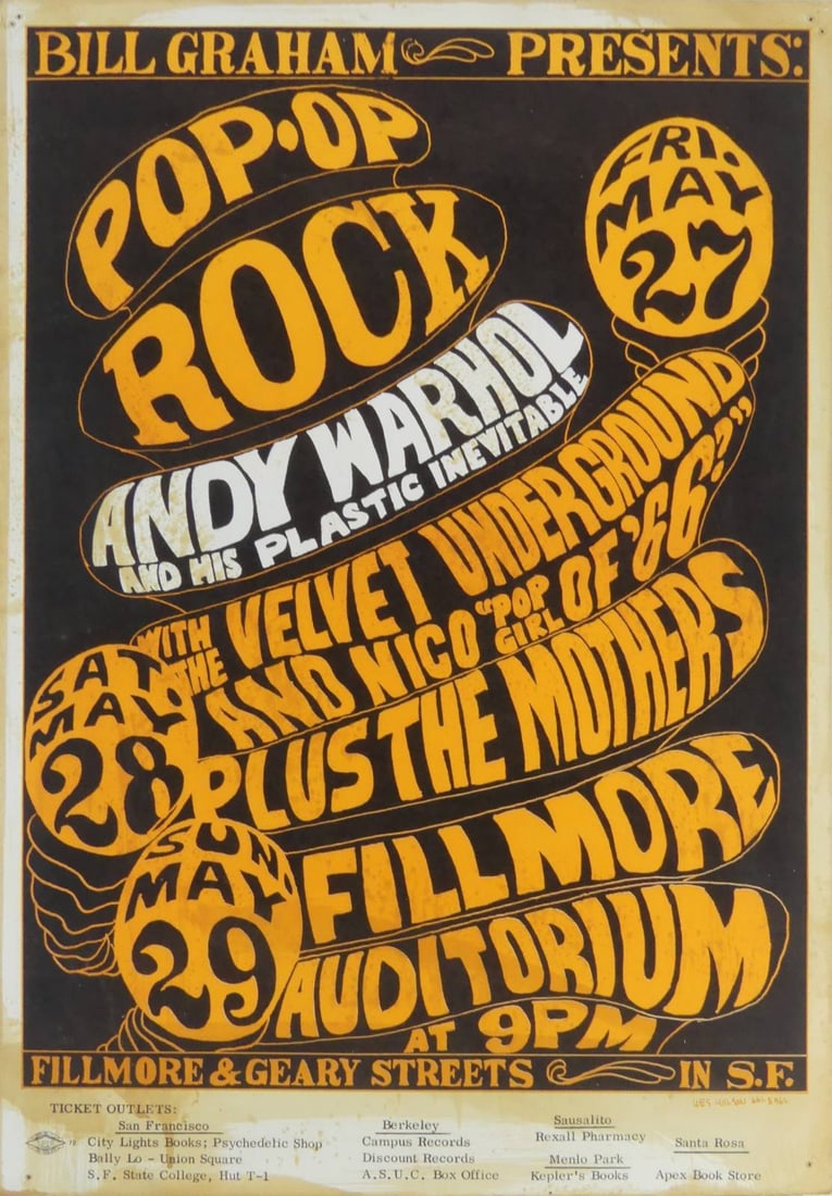 ANDY WARHOL AND HIS PLASTIC INEVITABLE POSTER (1 of 6)