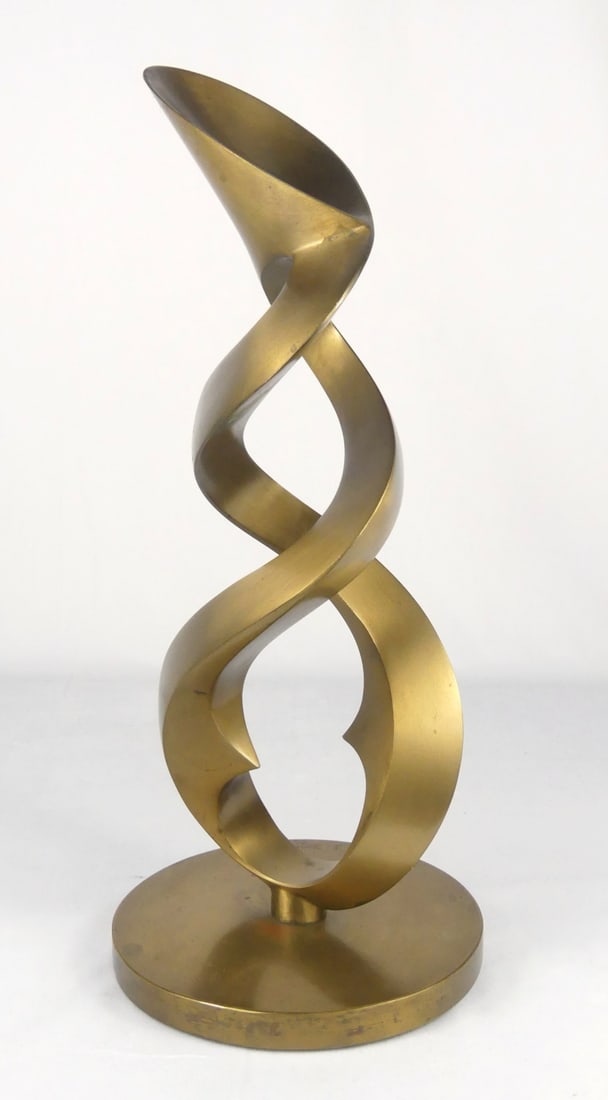 LARRY YOUNG ABSTRACT BRONZE SCULPTURE (1 of 7)