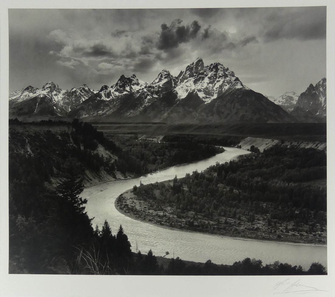 ANSEL ADAMS 'THE TETONS & THE SNAKE RIVER' SIGNED (1 of 5)