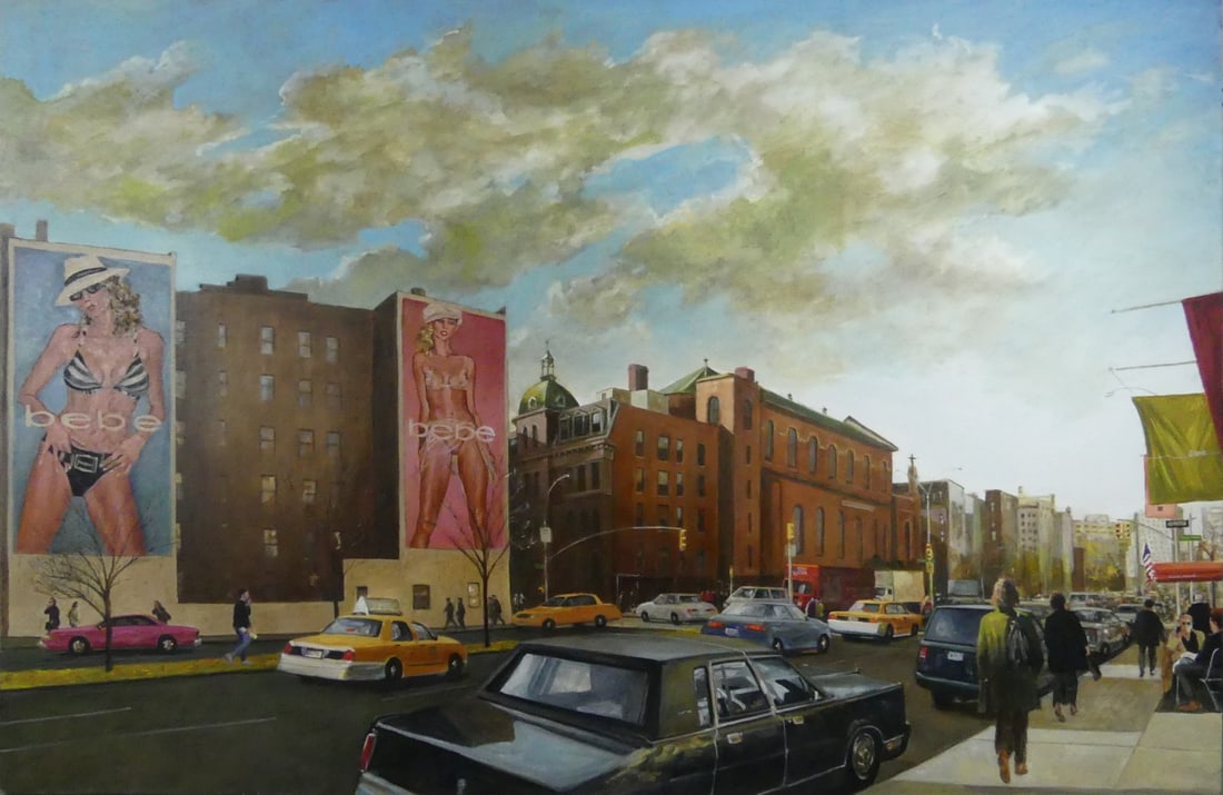 JOHN HARDY 'BEBE AND ST ANTHONY'S' OIL ON CANVAS (1 of 9)