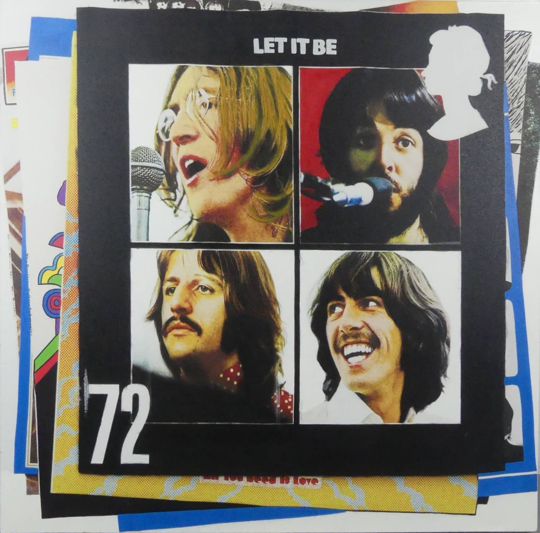 STEVE KAUFMAN 'BEATLES LET IT BE' OIL & SILKSCREEN (1 of 8)