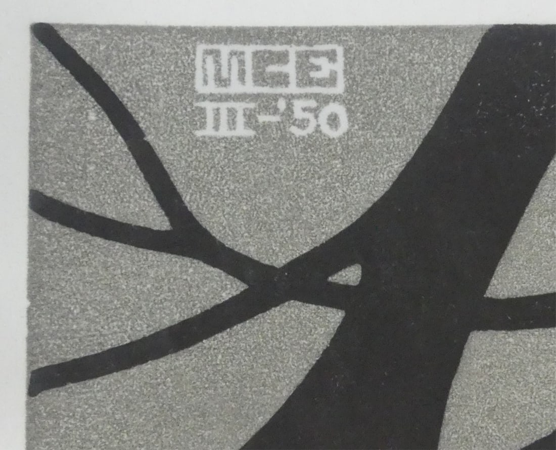 M.C. ESCHER 'RIPPLED SURFACE' OFFSET LITHOGRAPH - 4