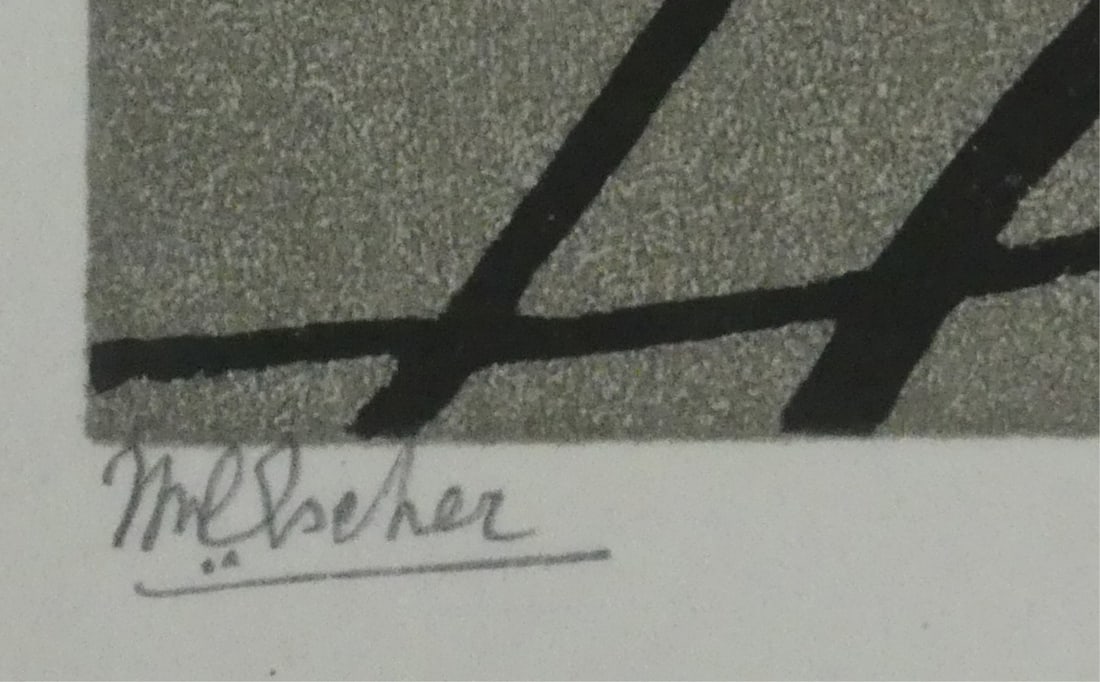 M.C. ESCHER 'RIPPLED SURFACE' OFFSET LITHOGRAPH - 5