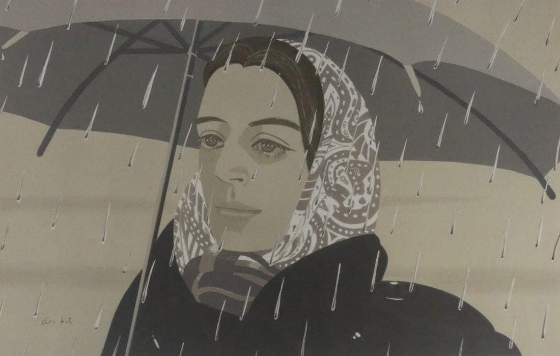 ALEX KATZ 'GRAY UMBRELLA' LITHOGRAPH (1 of 5)