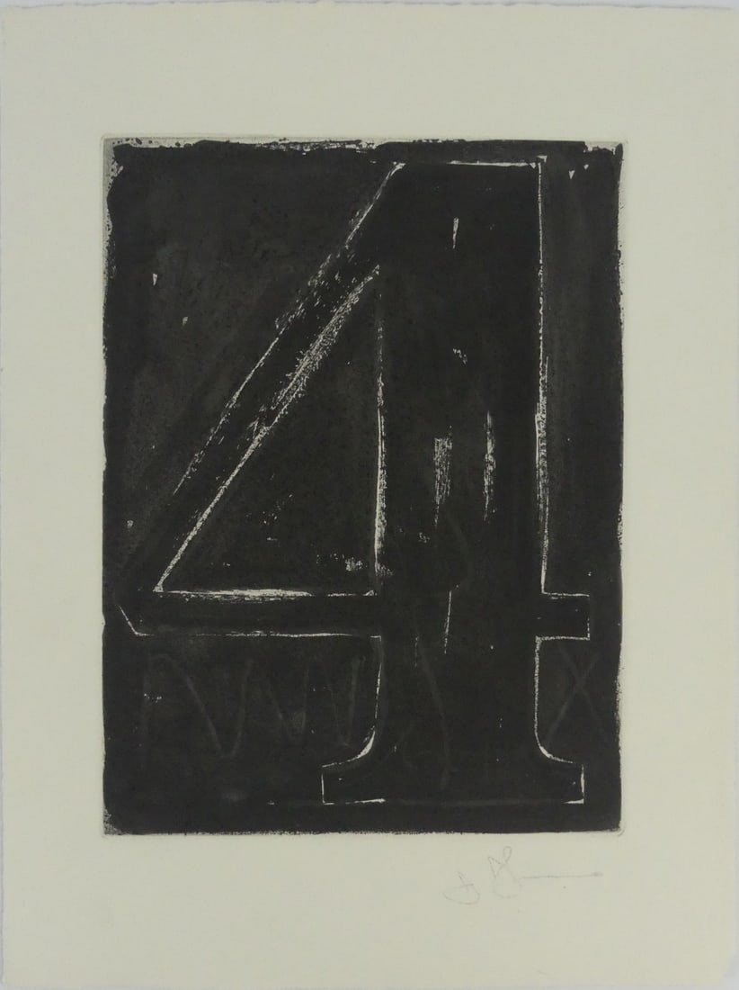 JASPER JOHNS 'FIGURE 4' ETCHING (1 of 5)