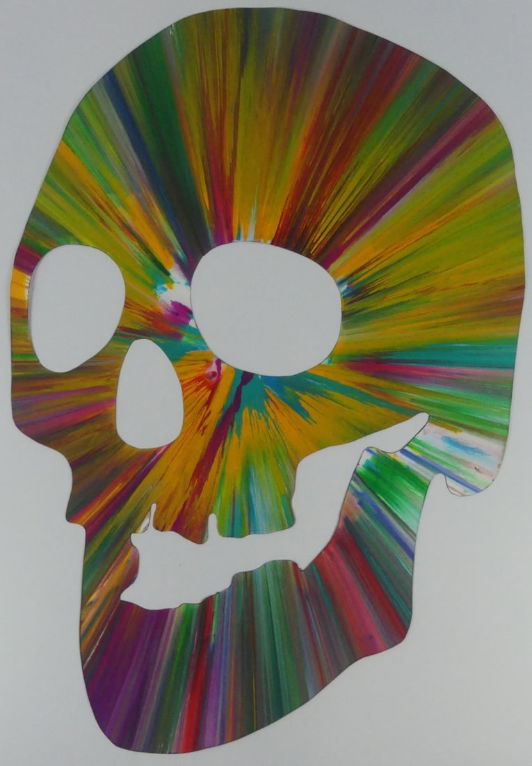 DAMIEN HIRST SKULL SPIN PAINTING (1 of 5)