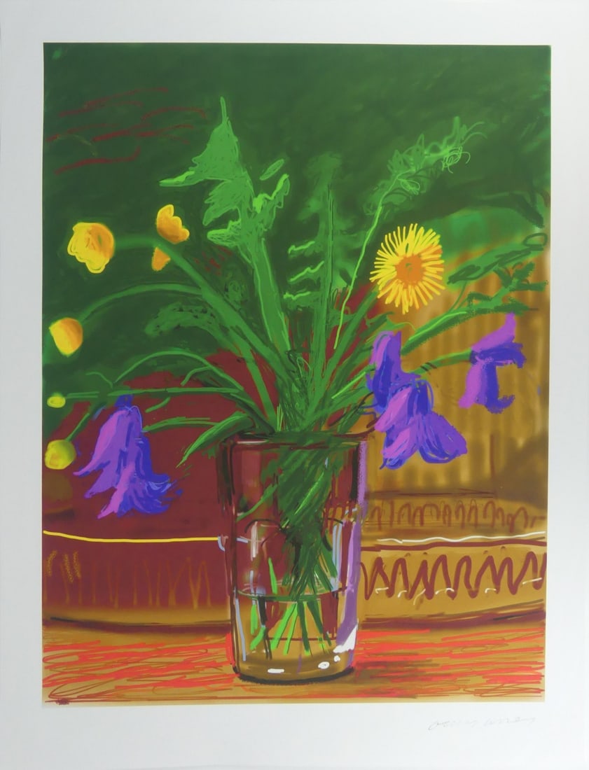 DAVID HOCKNEY 'DANDELIONS' SIGNED (1 of 6)