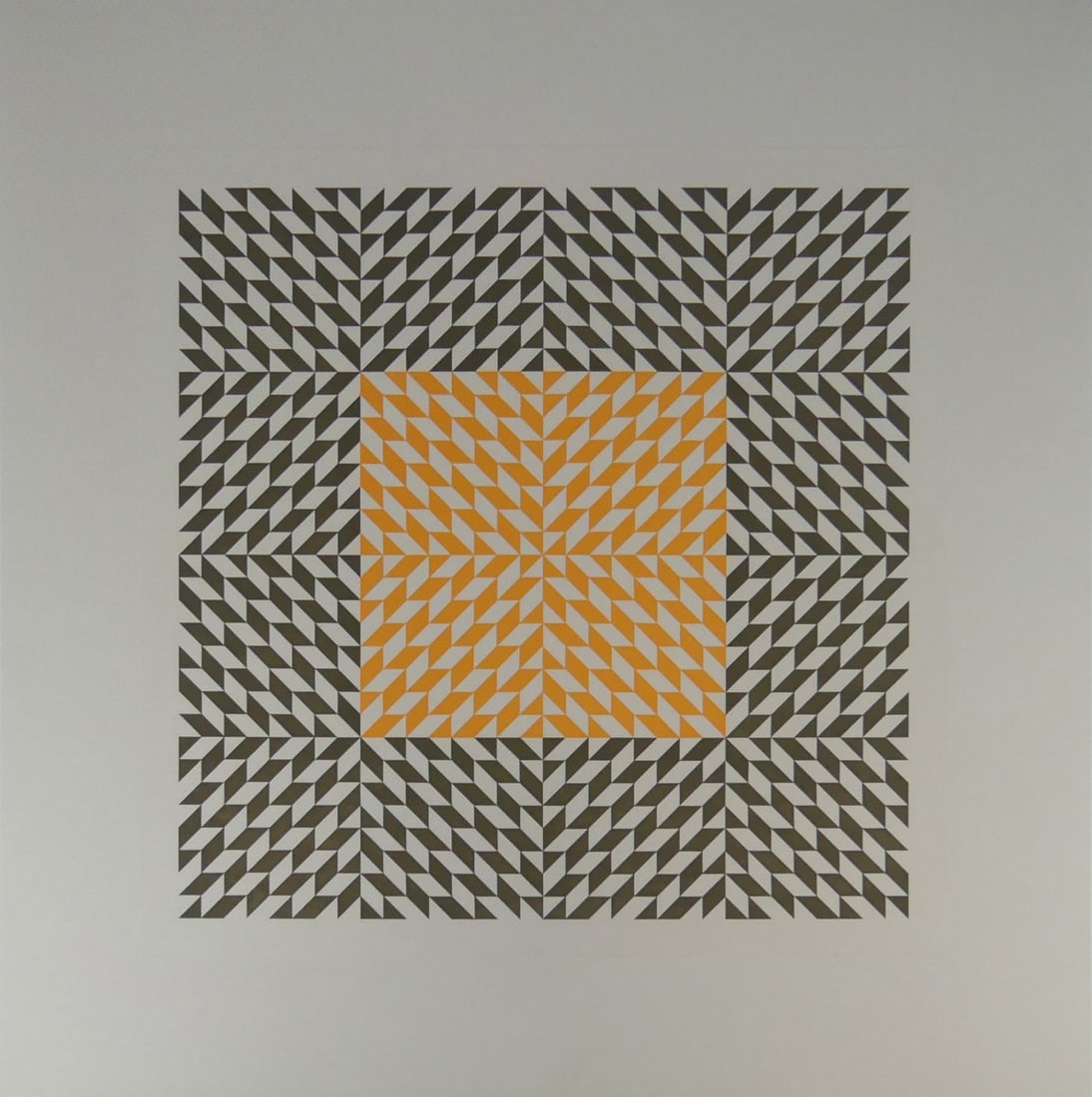 ANNI ALBERS 'SECOND MOVEMENT' OFFSET LITHOGRAPH: Anni Albers 'Second Movement' offset lithograph. Sheet measures 30" x 30".