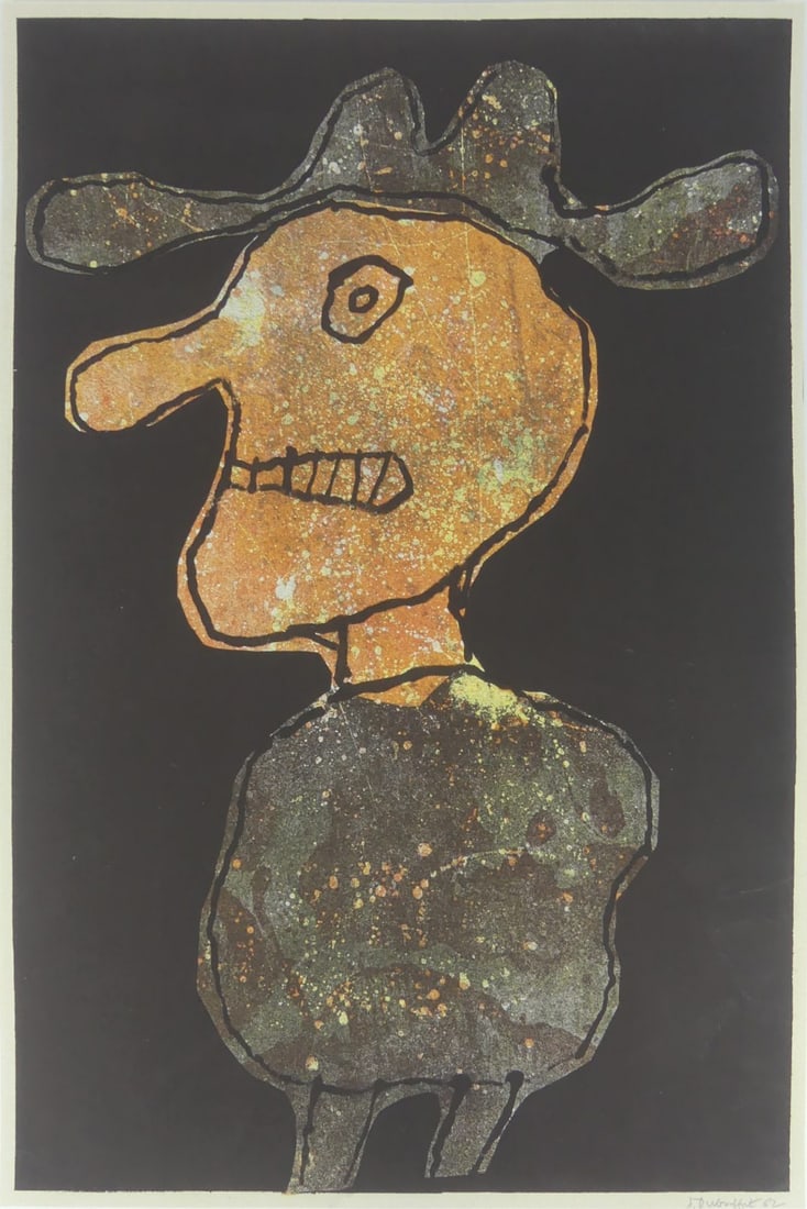 JEAN DUBUFFET 'PERSONNAGE AU CHAPEAU' (1 of 6)
