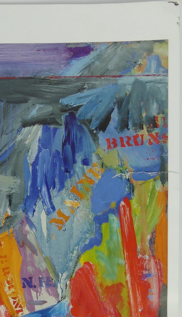 JASPER JOHNS 'MAP' OFFSET LITHOGRAPH - 7