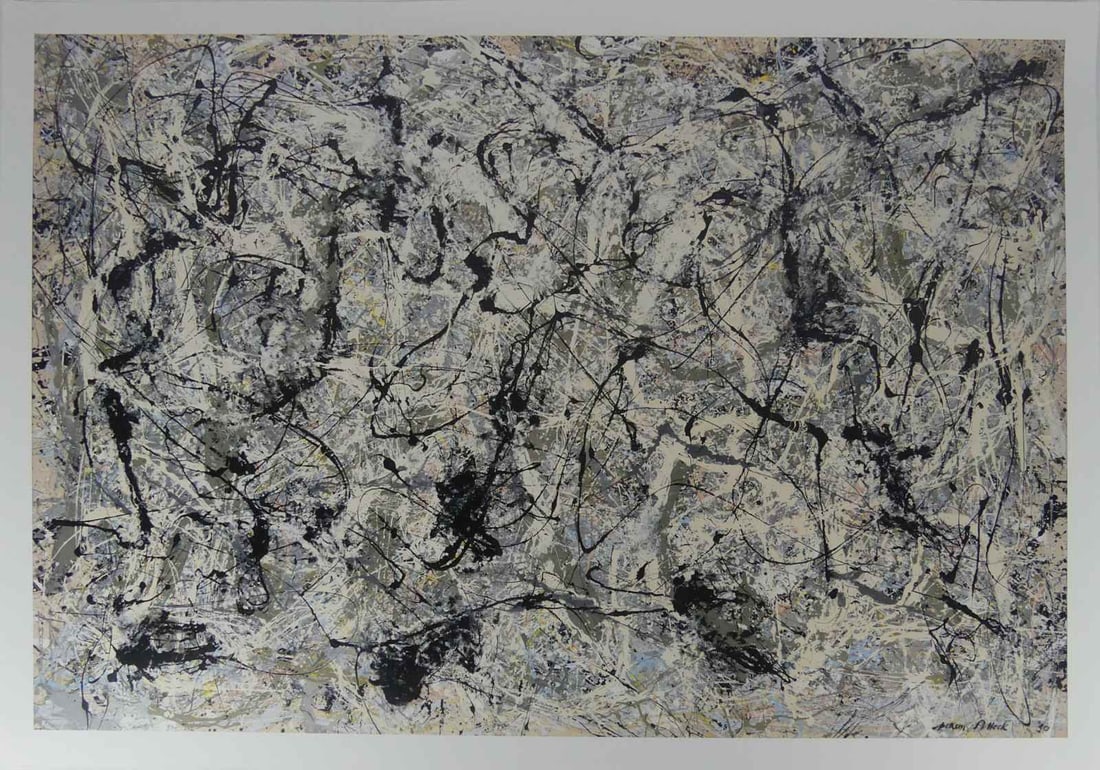 JACKSON POLLOCK 'NUMBER 28' OFFSET LITHOGRAPH (1 of 6)