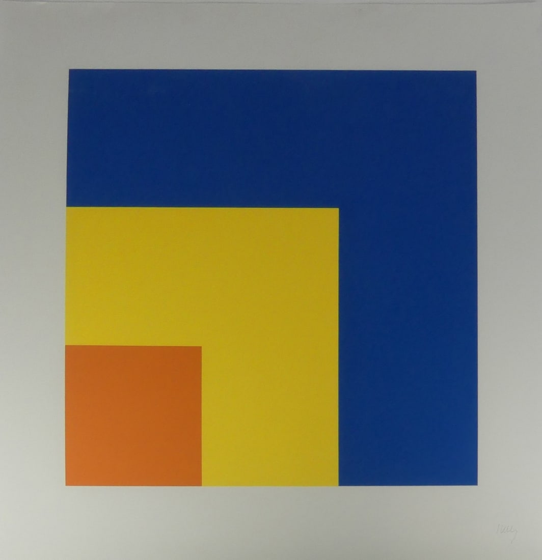 ELLSWORTH KELLY 'RED, YELLOW, BLUE' SIGNED (1 of 5)