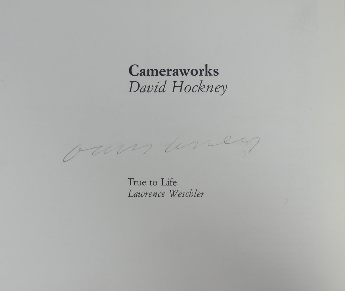 DAVID HOCKNEY 'CAMERAWORKS' SIGNED BOOK (1 of 7)