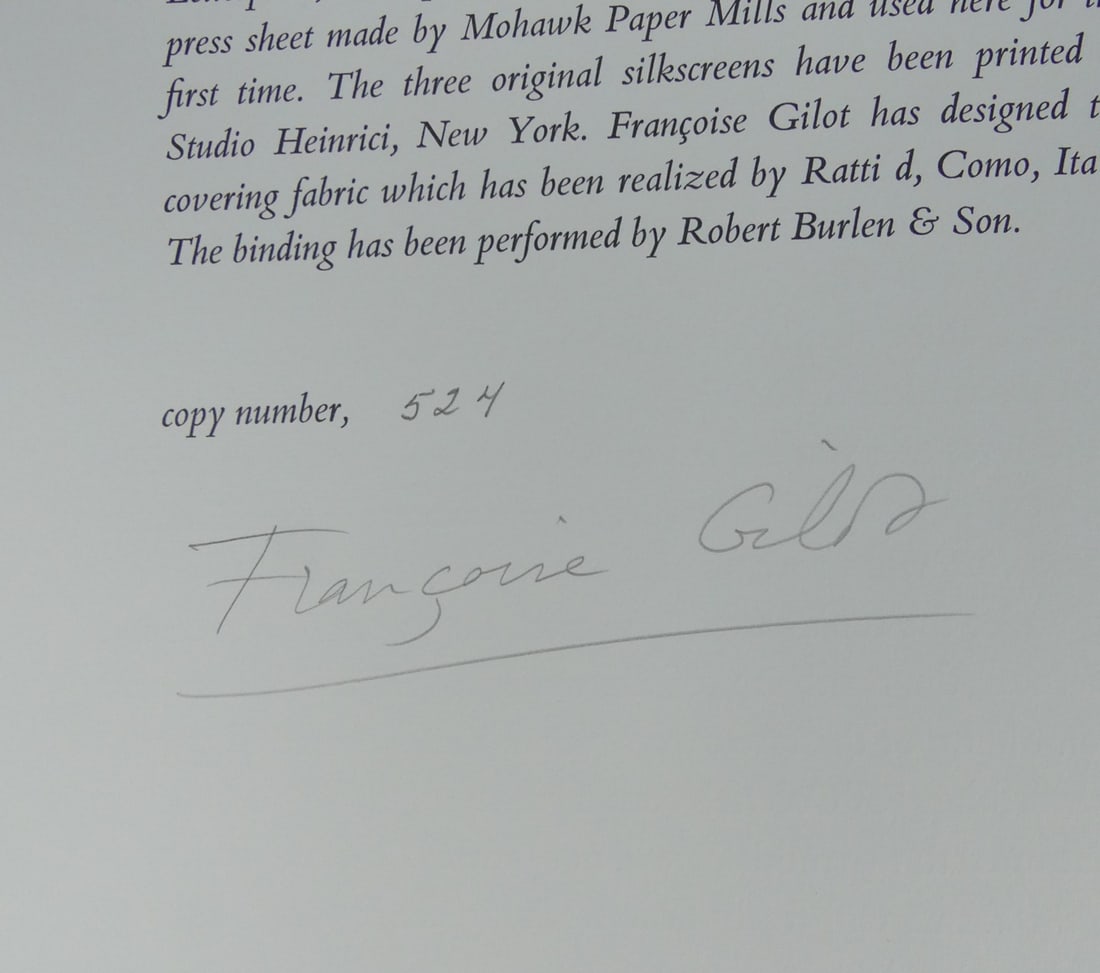 FRANCOISE GILOT COLETTE 'BREAK OF DAY' BOOK (1 of 10)