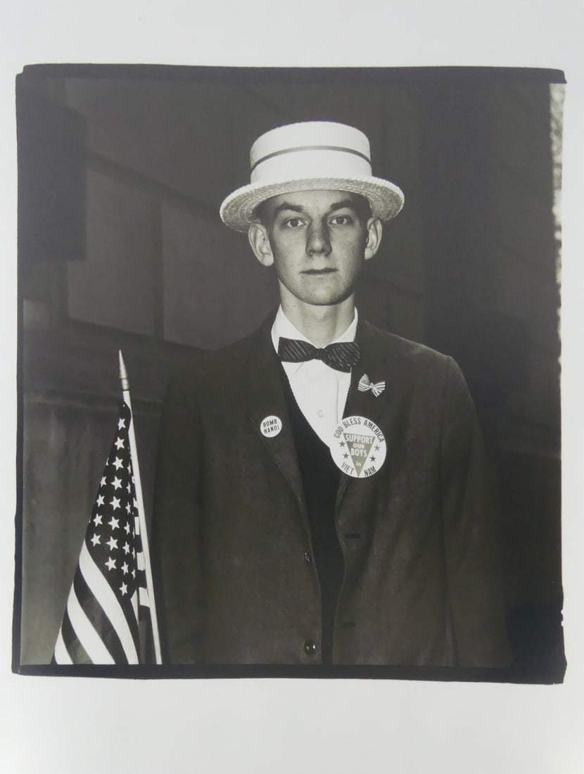 DIANE ARBUS 'BOY WITH STRAW HAT WAITING TO MARCH' (1 of 5)