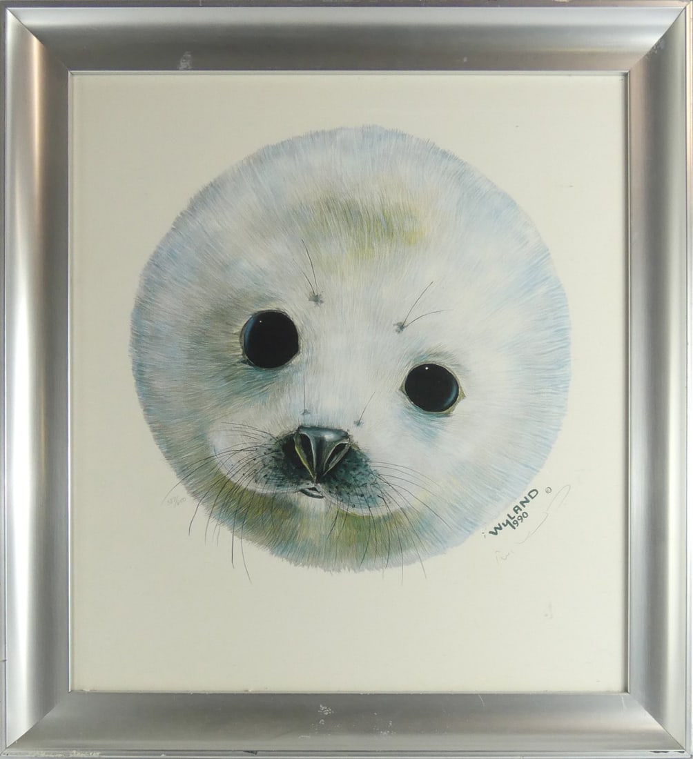 ROBERT WYLAND 'SNOW PUP' LITHOGRAPH (1 of 7)