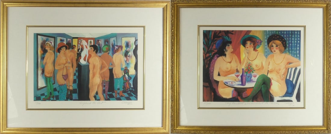 2pc HILDA RINDOM LITHOGRAPHS (1 of 11)