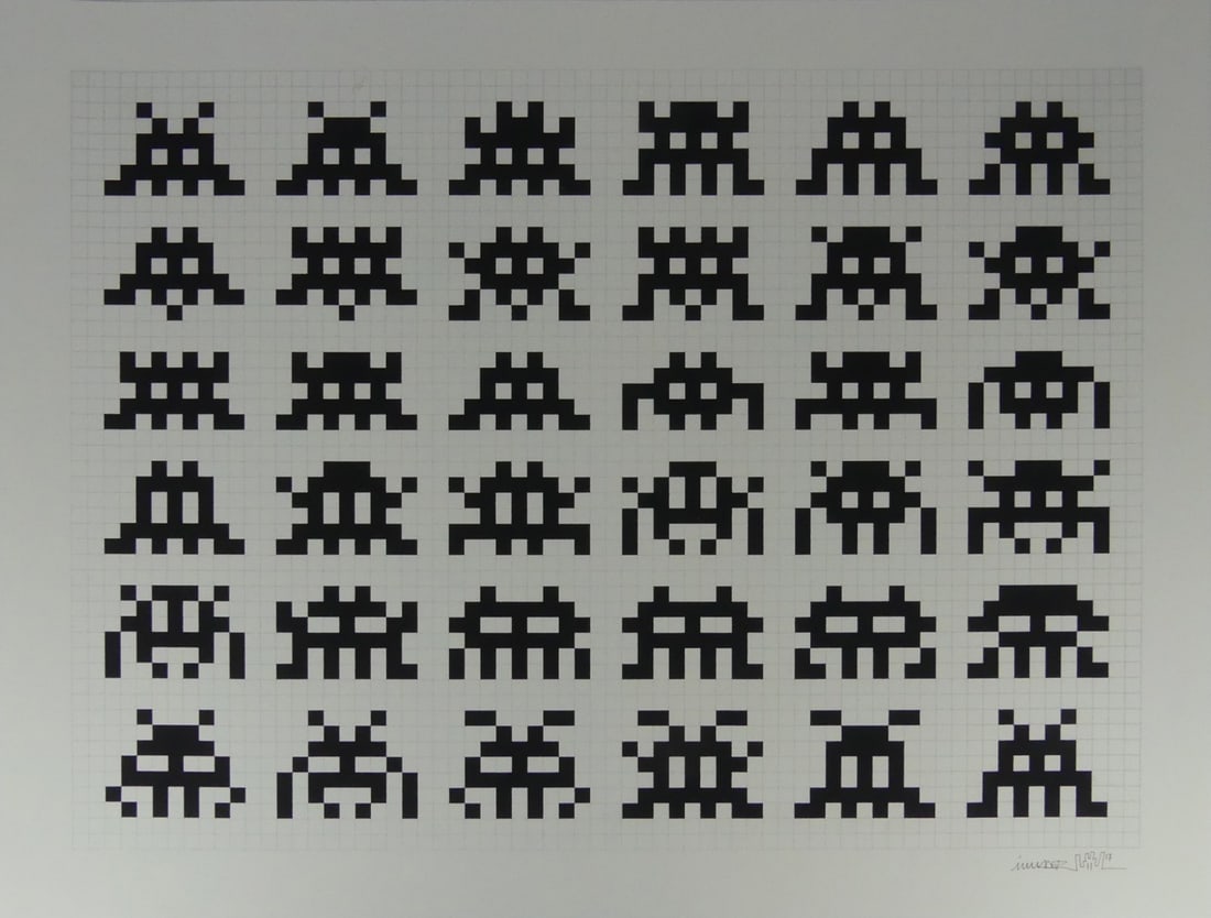 INVADER 'REPETITION, VARIATION, EVOLUTION' (1 of 6)