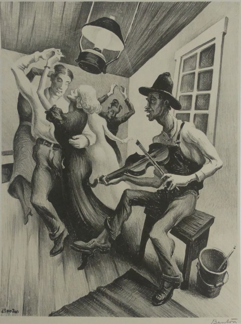 THOMAS HART BENTON 'I GOT A GAL ON SOURWOOD...' (1 of 6)