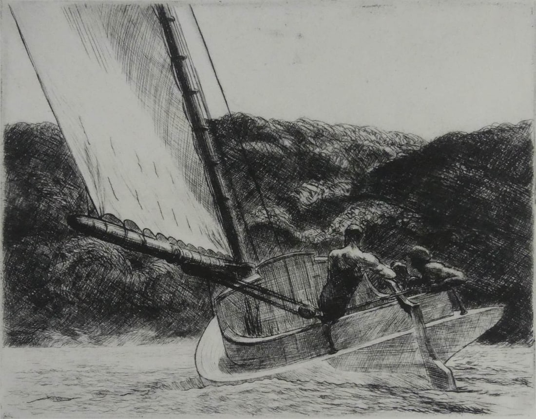 EDWARD HOPPER 'THE CAT BOAT' (1 of 5)