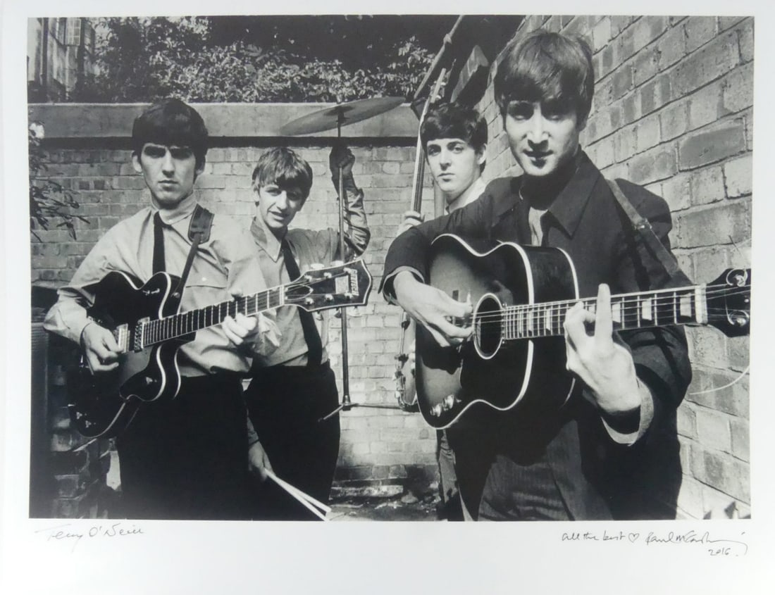 TERRY O'NEILL 'THE BEATLES, ABBEY ROAD BACKYARD' (1 of 6)