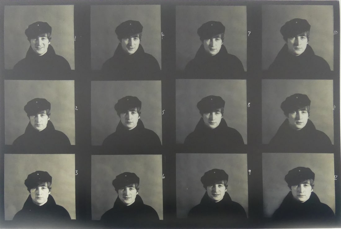 ROBERT FREEMAN 'JOHN LENNON' CONTACT SHEET (1 of 4)