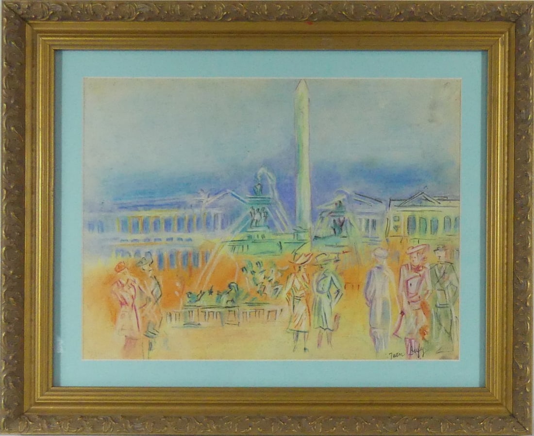 JEAN DUFY 'PLACE DE LA CONCORDE' MIXED MEDIA (1 of 4)