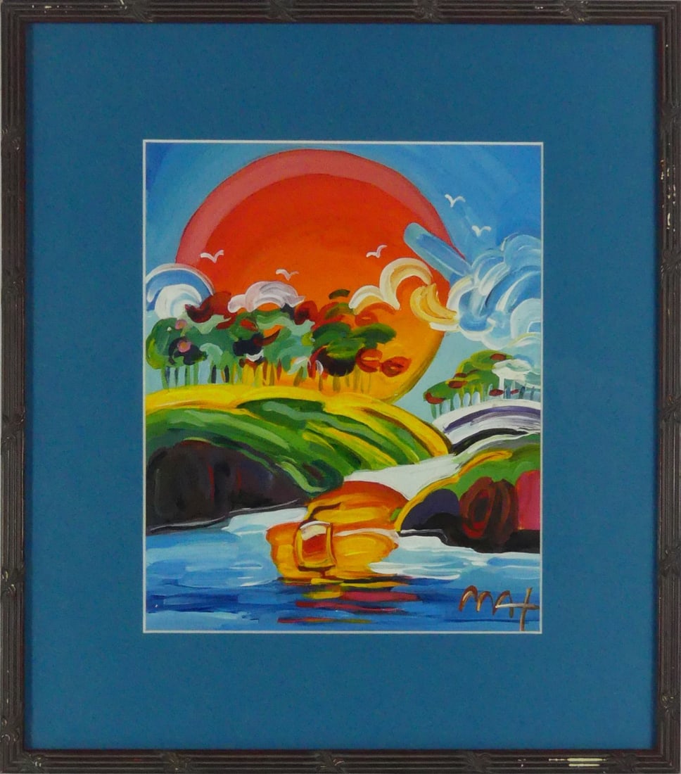 PETER MAX 'WITHOUT BORDERS' MIXED MEDIA ON PAPER (1 of 7)