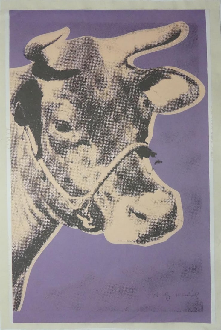 ANDY WARHOL SEATTLE CENTER 'COW' SIGNED LITHOGRAPH (1 of 8)