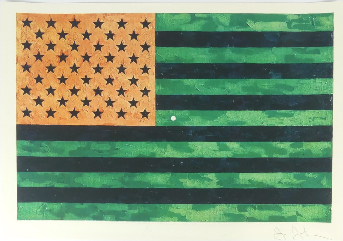 JASPER JOHNS 'FLAG (MORATORIUM)' (1 of 5)