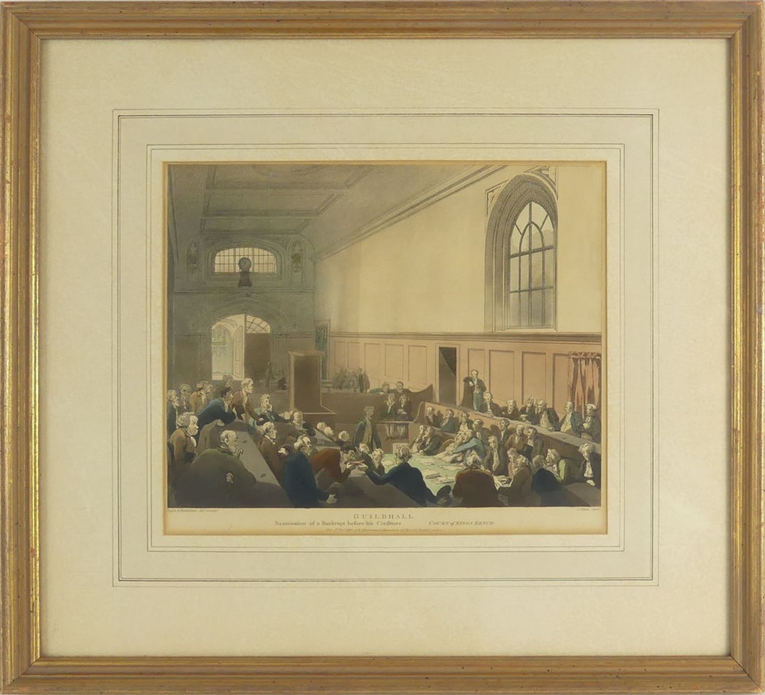THOMAS ROWLANDSON 'GUILDHALL' ETCHING & AQUATINT (1 of 7)