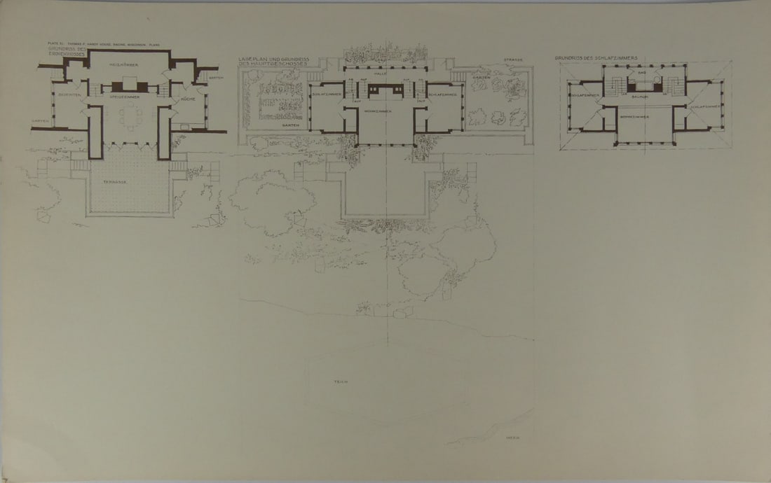 FRANK LLOYD WRIGHT 'THOMAS P HARDY HOUSE' PRINT (1 of 5)