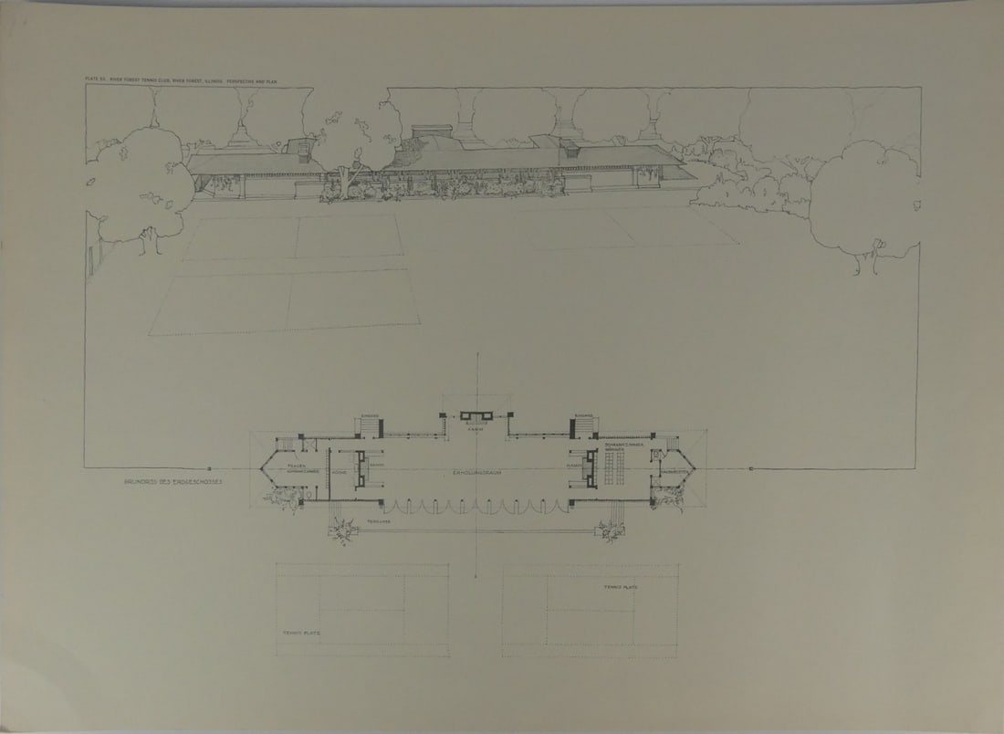 FRANK LLOYD WRIGHT 'RIVER FOREST' PRINT (1 of 5)