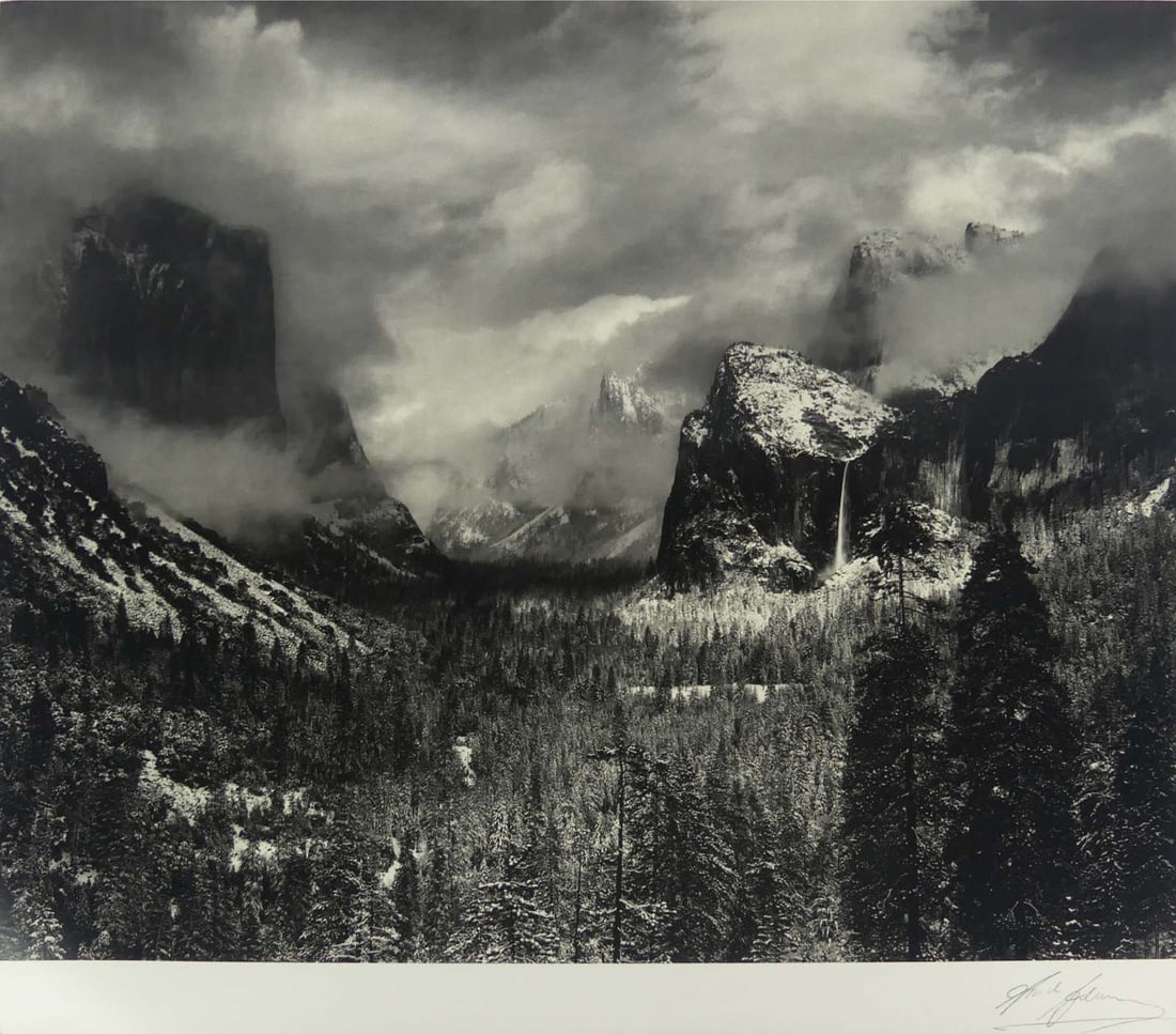 ANSEL ADAMS 'CLEARING WINTER STORM' SIGNED (1 of 6)