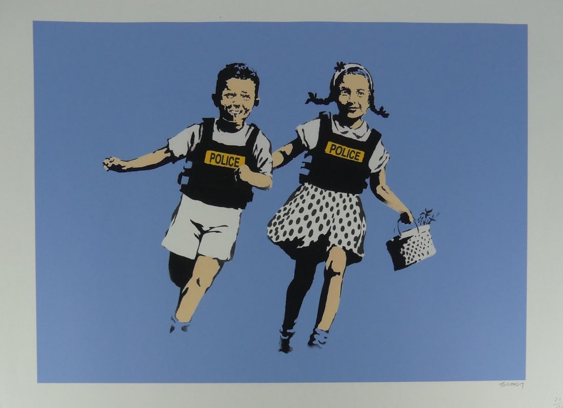 BANKSY 'JACK & JILL (POLICE KIDS)' LITHOGRAPH (1 of 7)