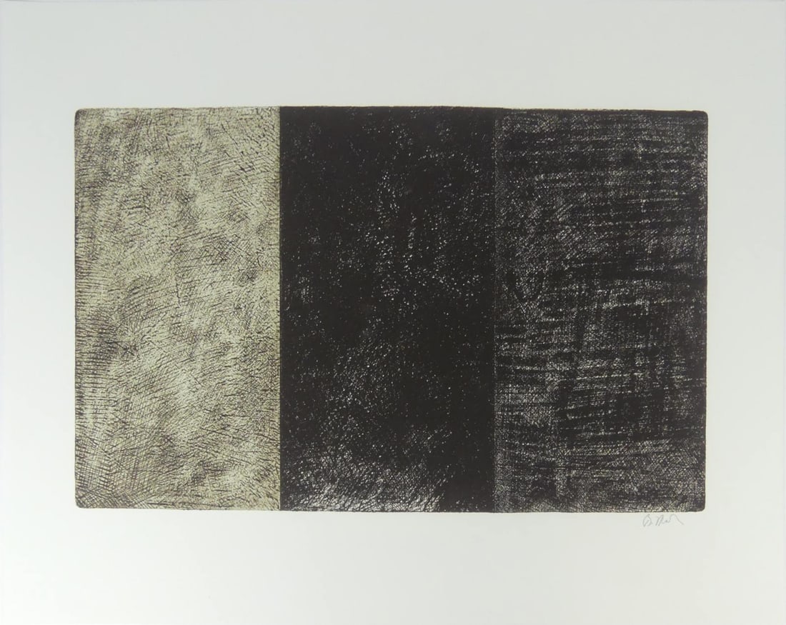 BRICE MARDEN 'UNTITLED': Brice Marden 'Untitled' print on wove paper, aside from the edition of 50. Pencil signed lower right. Sheet measures 29 1/2" x 23".