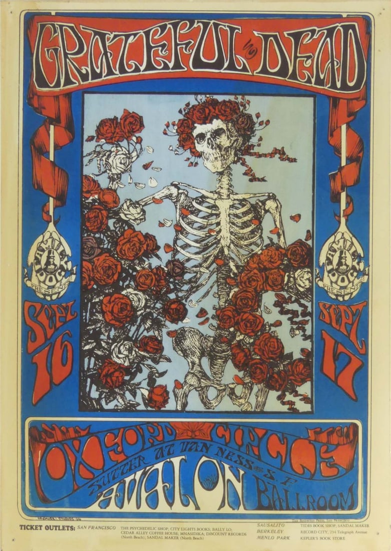 GRATEFUL DEAD AVALON BALLROOM POSTER (1 of 6)