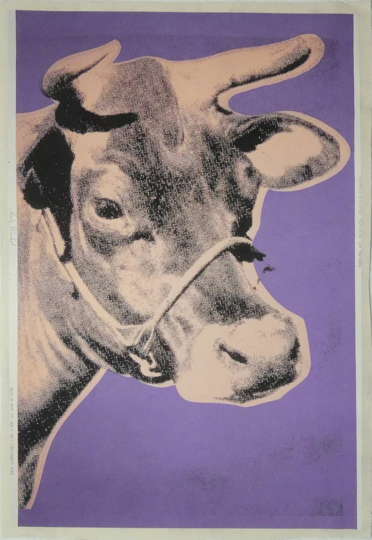 ANDY WARHOL SEATTLE CENTER 'COW' LITHOGRAPH (1 of 7)