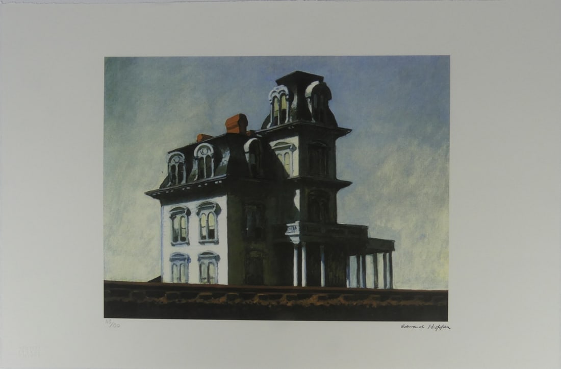 EDWARD HOPPER 'HOUSE BY THE RAILROAD' LITHOGRAPH (1 of 7)