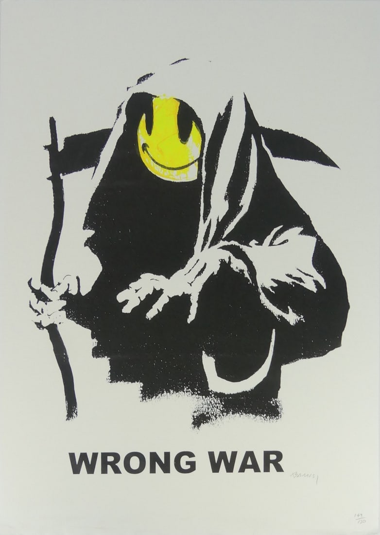 BANSKY 'WRONG WAR' LITHOGRAPH (1 of 7)