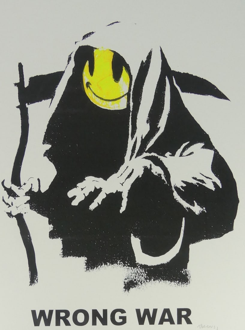 BANSKY 'WRONG WAR' LITHOGRAPH - 2