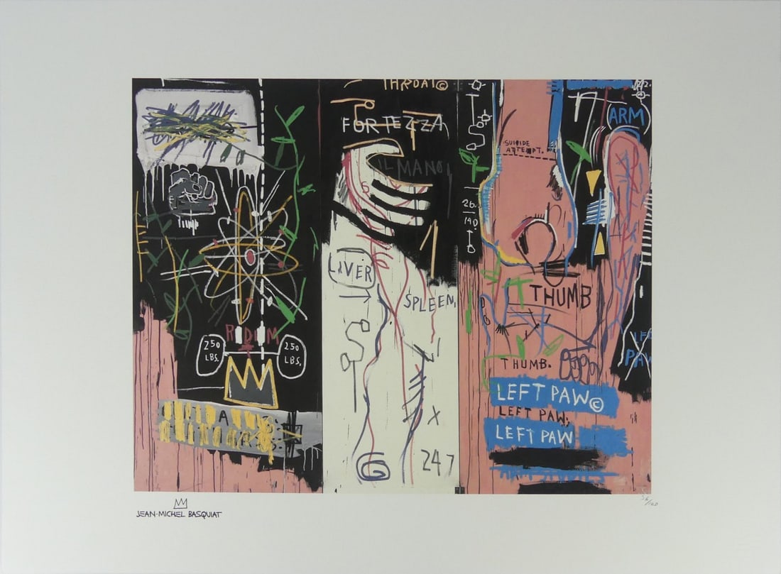 JEAN-MICHAEL BASQUIAT 'CATHARSIS' LITHOGRAPH (1 of 7)