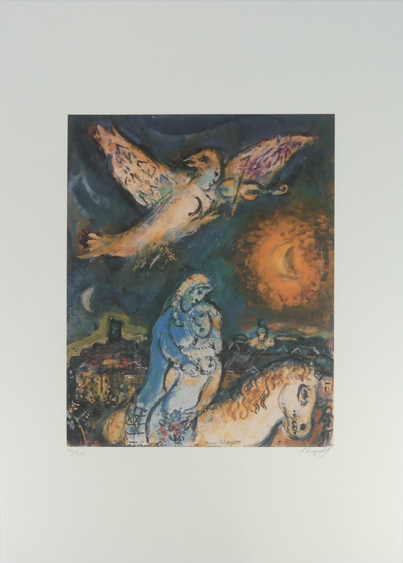MARC CHAGALL 'ANGEL WITH VIOLIN' LITHOGRAPH (1 of 7)