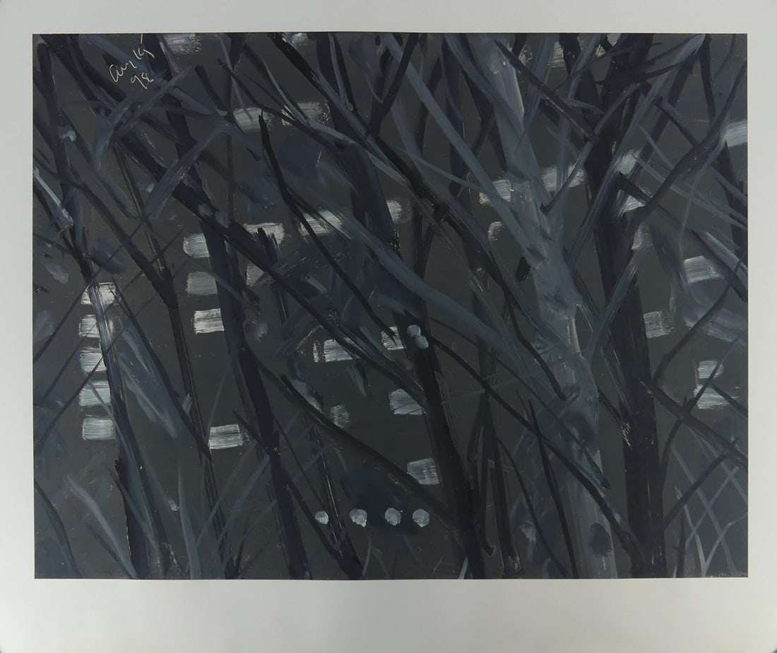 ALEX KATZ 'CITY NIGHT' OFFSET LITHOGRAPH: Alex Katz 'City Night' offset lithograph. Signed and dated in the plate upper left. Sheet measures 31 3/4" x 26 3/4".
