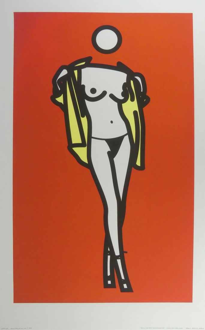 JULIAN OPIE 'WOMAN TAKING OFF MAN'S SHIRT, 5' (1 of 6)