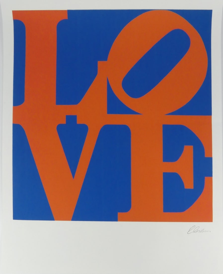 ROBERT INDIANA 'LOVE' SIGNED LITHOGRAPH (1 of 5)