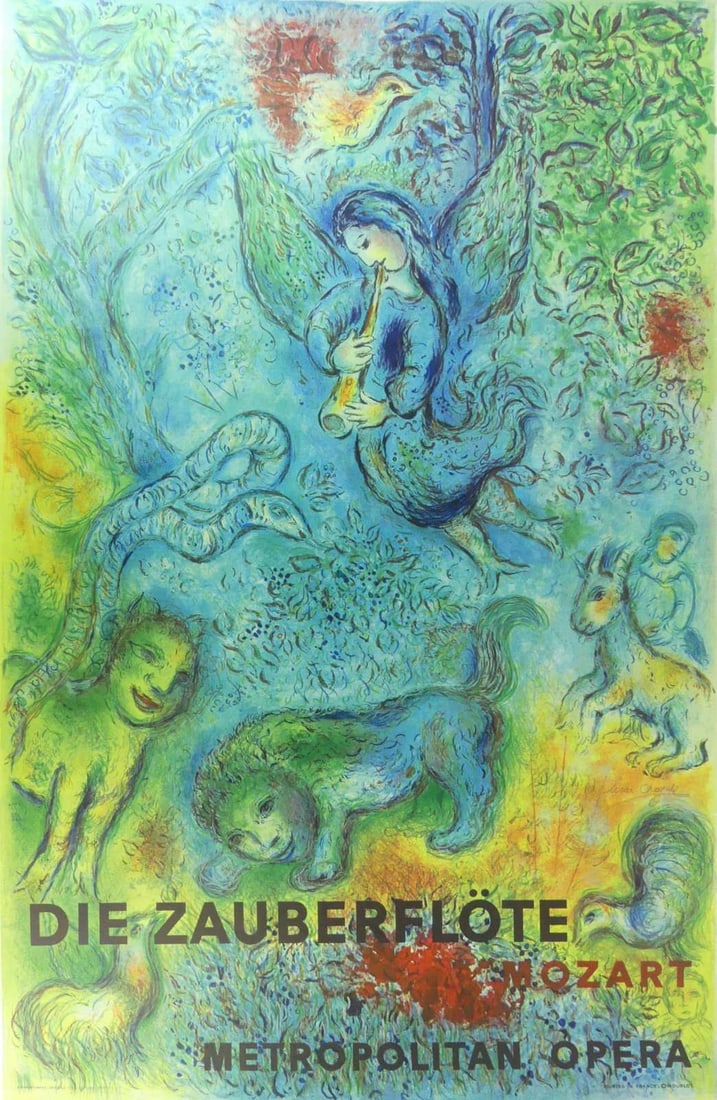 MARC CHAGALL 'DIE ZAUBERFLOTE' SIGNED LITHO (1 of 8)
