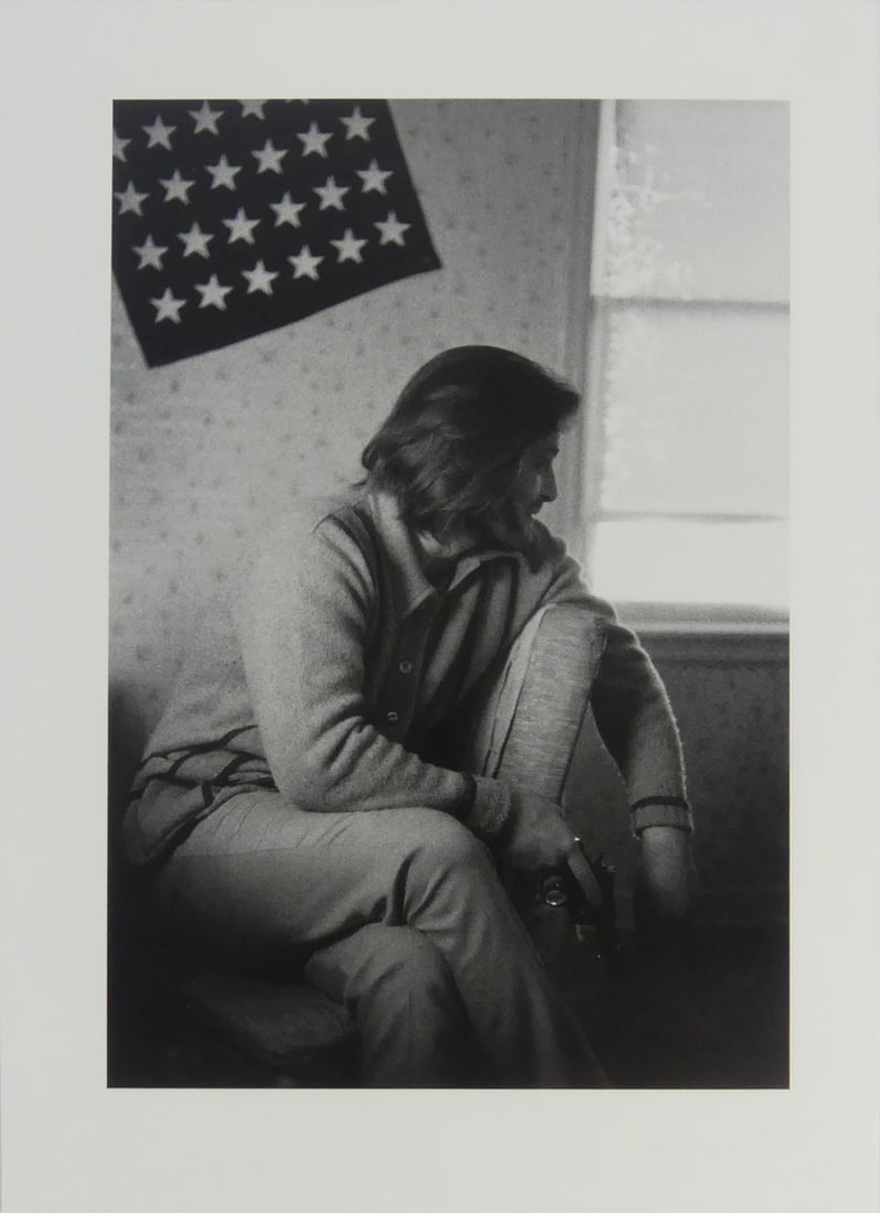 LARRY CLARK 'TUSLA' PHOTO-LITHO: Larry Clark 'Untitled' from Tulsa photo lithograph. Mounted to cardstock. Measures 9 7/8" x 6 7/8".